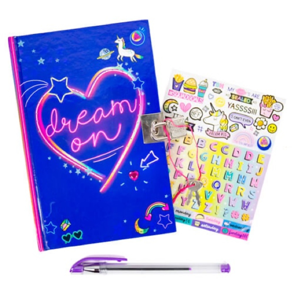 🔑 SECRET DIARY LOCK & KEY KAWAII SET 🔑